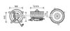 AVA QUALITY COOLING MS8621 Electric Motor, interior blower